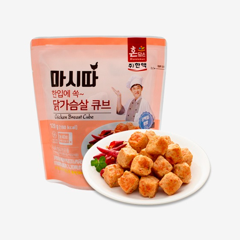 HANMAC Hondamun Chicken Breast Cube Pepper Flavor (F) 120g x 30