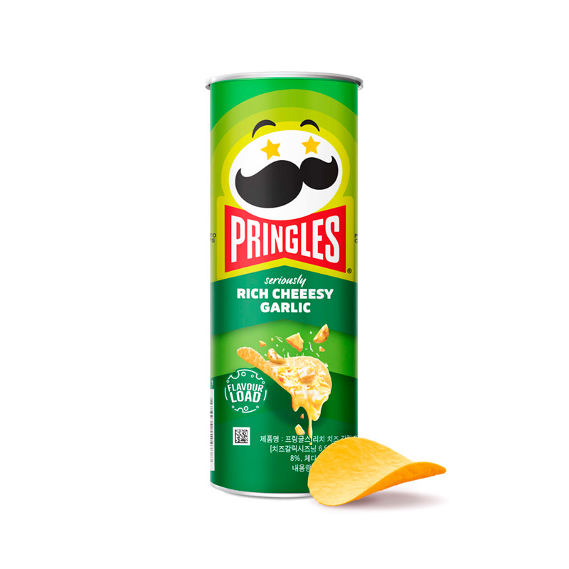 PRINGLES Rich Cheesy Garlic 102g x 12