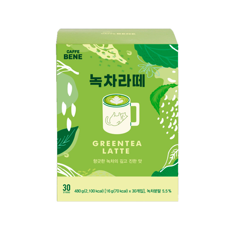 CAFFE BENE Green Tea Latte 16g x 30p x 10