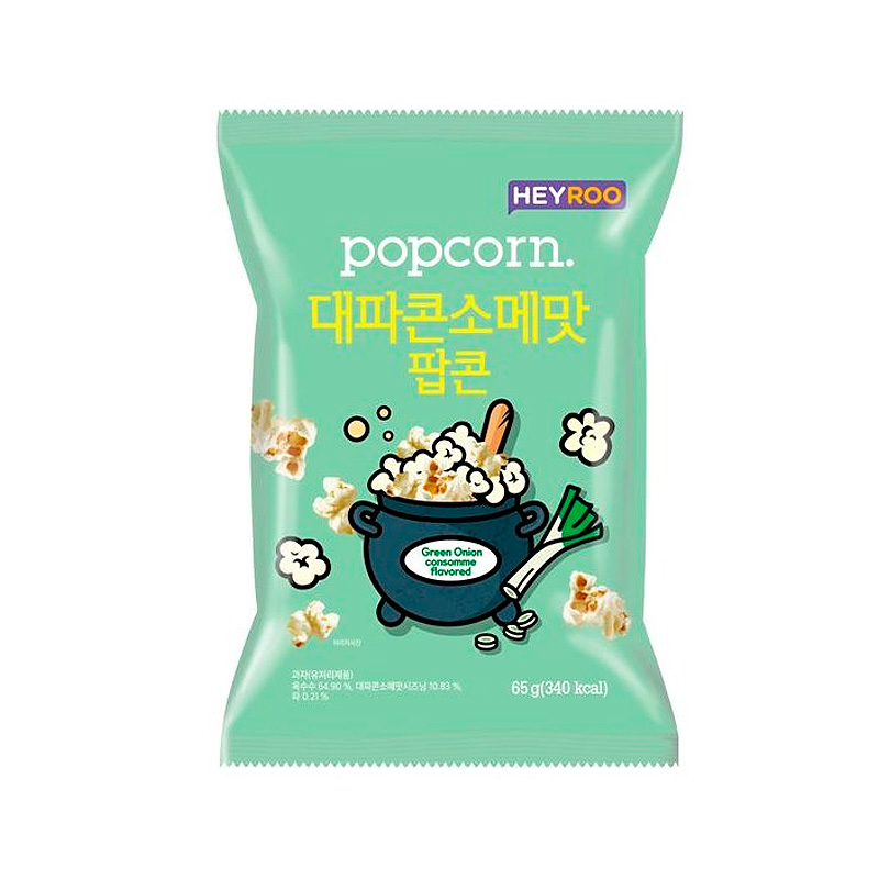 CU Heyroo Popcorn Green Onion Consomme 65g x 10