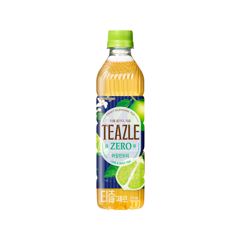 WOONGJIN Teazle Zero Lime & Mint tea PET (E) 500ml x 20
