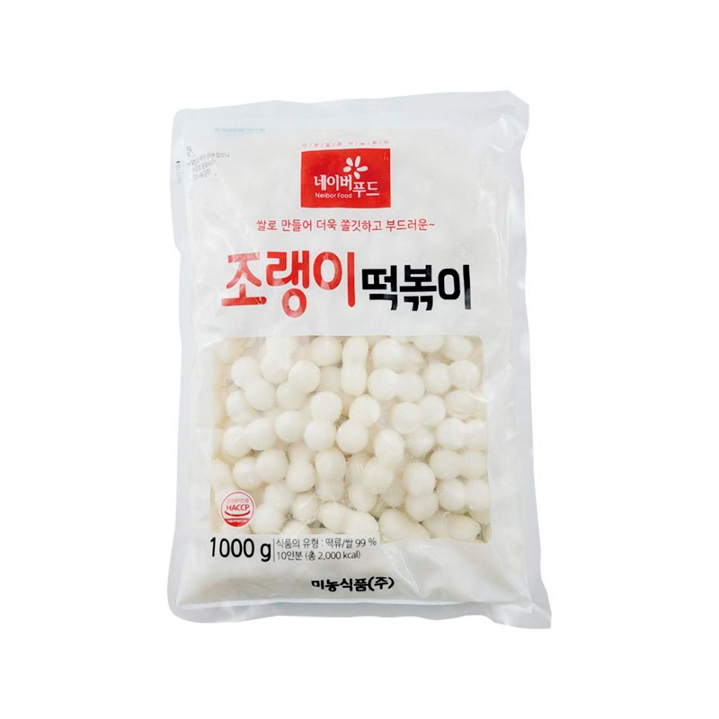 NEIBORFOOD Joraengi Tteokbokki Rice Cake (R) 1000g x 10