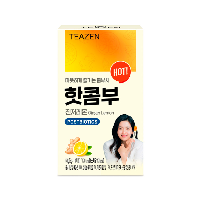 TEAZEN Hot Combu Cha Ginger Lemon 5g x 10p x 12