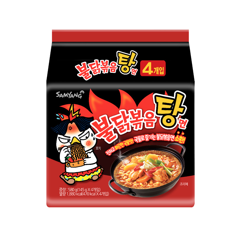 SAMYANG Hot Chicken Flavor Soup Ramen 145g x 4p x 8