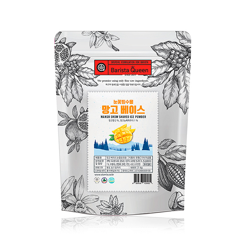 BARISTA QUEEN Mango Snow Shaved Ice Powder 1000g x 10