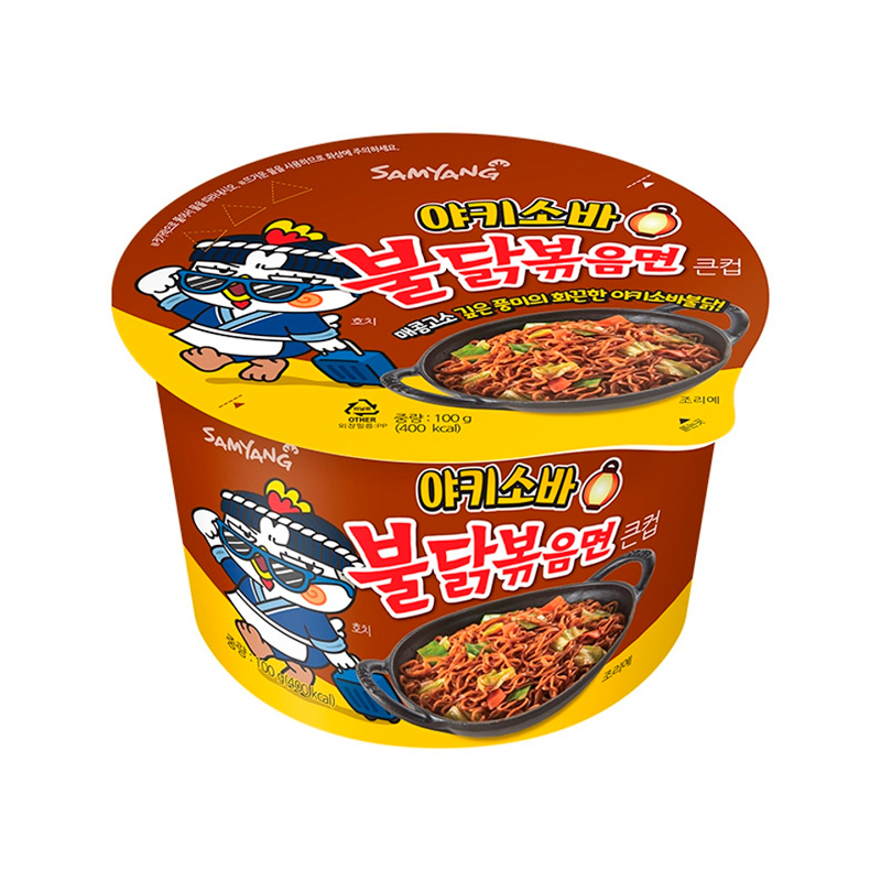 SAMYANG Hot Chicken Flavor Ramen Yakisoba Big Cup 100g x 16