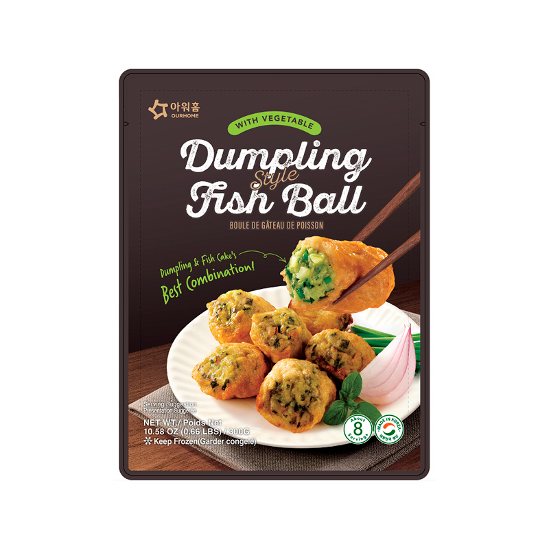 OURHOME Dumpling Style Fish Ball With Vegtable (F)(E) 300g x 12