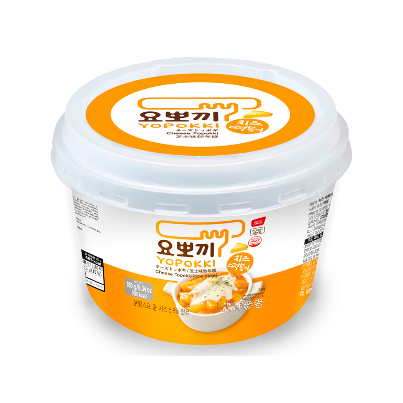 YOUNGPOONG Yopokki Cheese Tteokbokki Big Cup 180g x 16