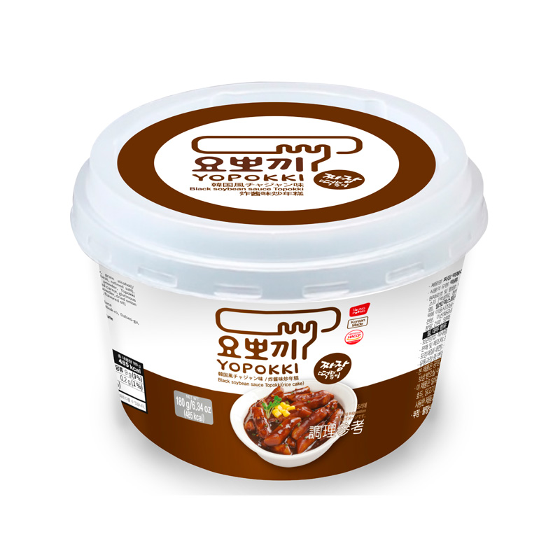 YOUNGPOONG Yopokki Jjajang Tteokbokki Big Cup 180g x 16