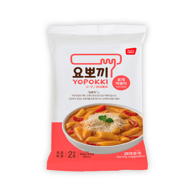 YOUNGPOONG Yopokki Rose Tteokbokki Pack 240g x 24