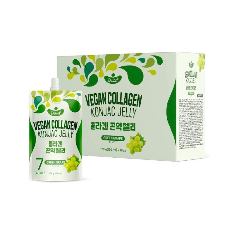 DELIEF Vegan Collagen Konjac Jelly Green Grape (V) 120g x 60