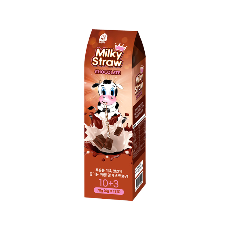 HOME&KIDS Milkystraw Chocolate 6g x 13p x 12