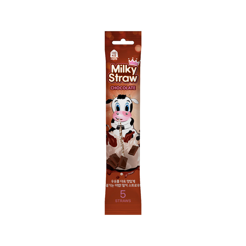 HOME&KIDS Milkystraw Chocolate 6g x 5p x 24