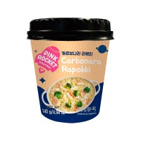 YOUNGPOONG Pink Rocket Carbonara Rapokki Cup 140g x 16