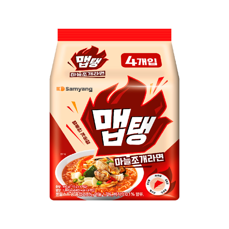 SAMYANG Spicy Garlic Clam Ramen 110g x 4p x 8