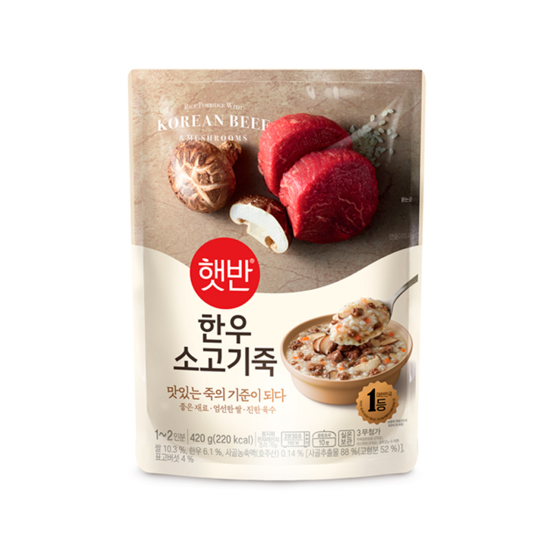 CJ Cooked Korean Beef Porridge 420g x 21