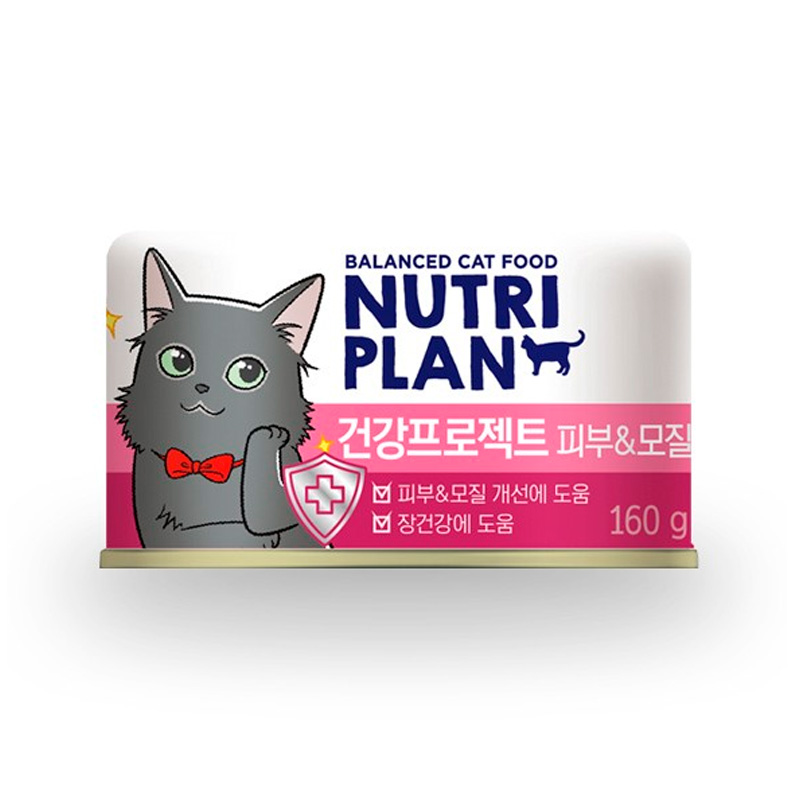 DONGWON Nutri Plan Health Project Skin & Fur Can 160g x 24