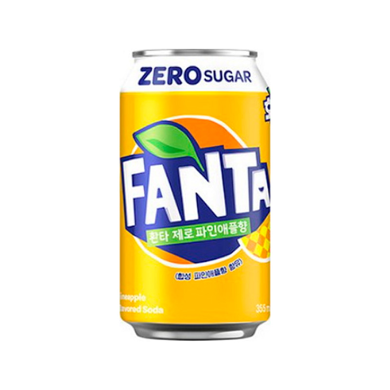 COCA COLA Fanta Zero Pineapple 355ml x 24