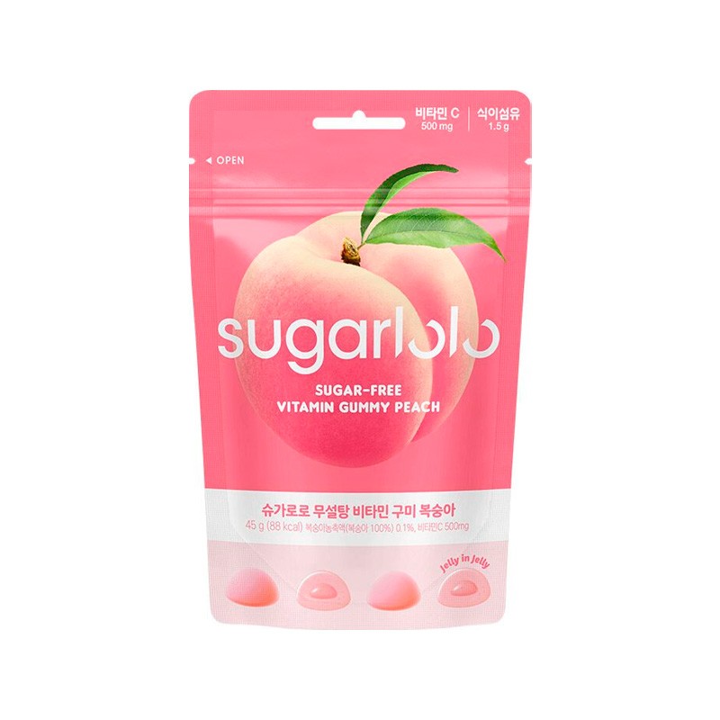 INTAKE Sugarlolo Sugar Free Vitamin Gummy Peach 45g x 40