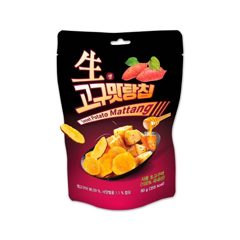 LIKESKY Raw Sweet Potato Mattang Chip 80g x 12