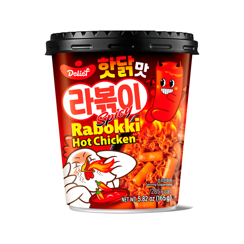 DELIEF Hot Chicken Flavor Rabokki 165g x 24