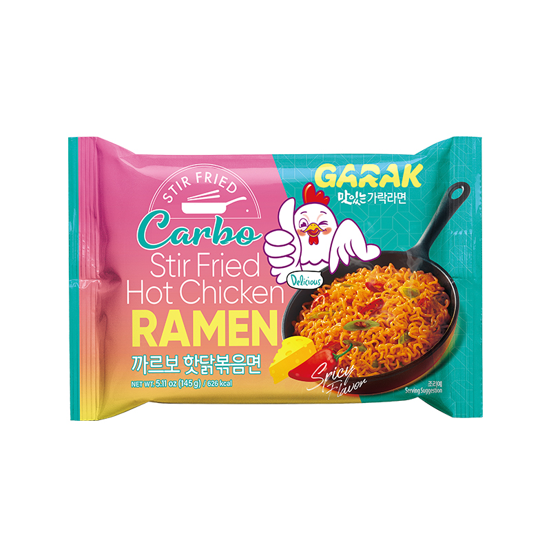 GARAK Carbo Hot Chicken Flavor Stir-fry Ramen 145g x 40