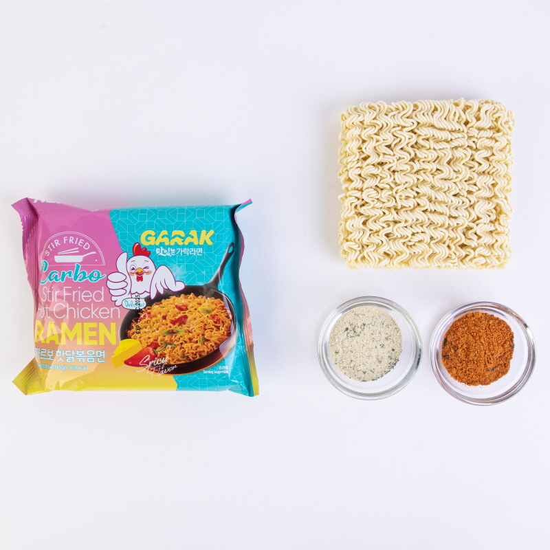 GARAK Carbo Hot Chicken Flavor Stir-fry Ramen 145g x 5p x 8
