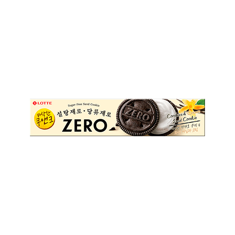 LOTTE Zero Cookies & Cream Sand Cookie 96g x 30