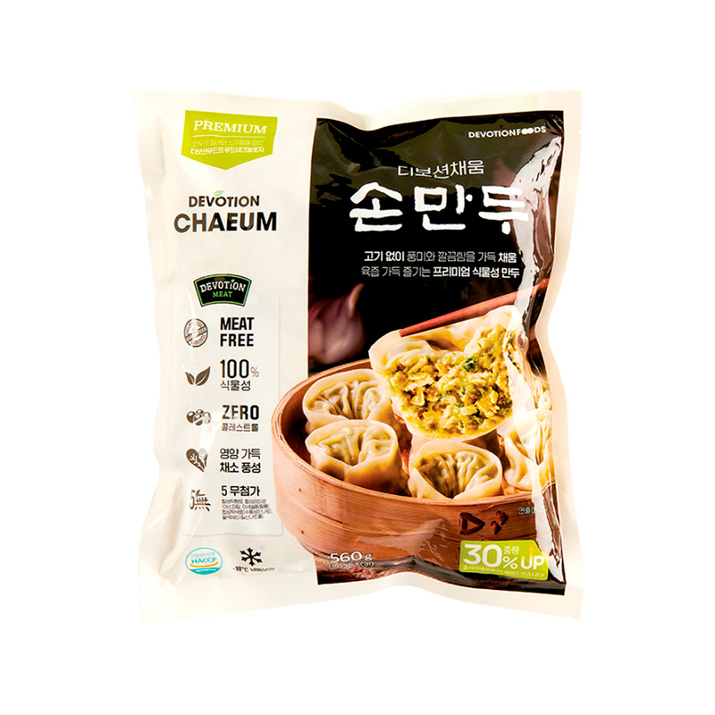 DEVOTION Chaeum Meat Free Home-made Dumplings (V)(F) 560g x 16