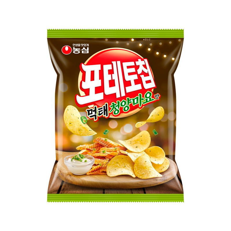 NONGSHIM Potato Chip Dried Pollack Cheongyang Mayo Flavor 105g x 12