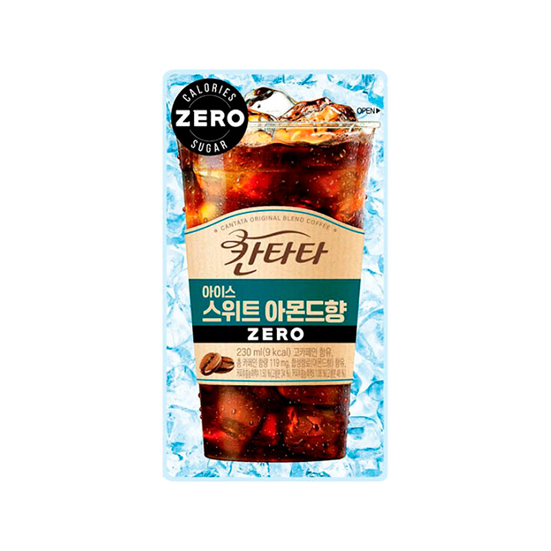 LOTTE CHILSUNG Cantata Iced Sweet Almond Zero 230ml x 50