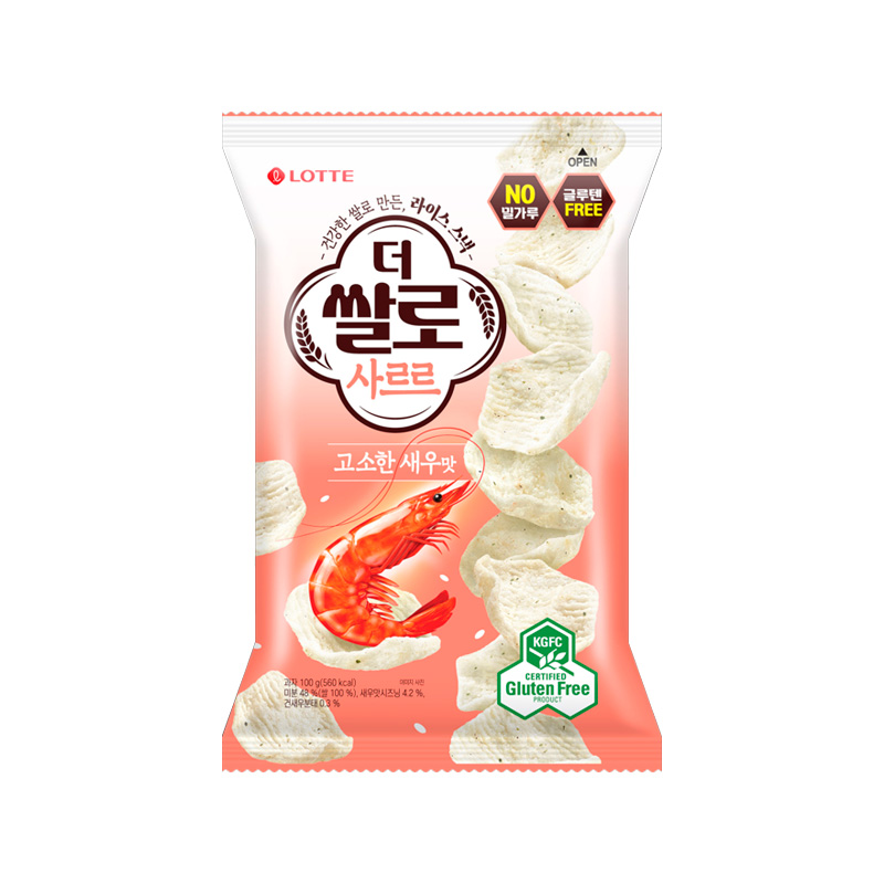 LOTTE The Rice Spicy Shrimp Flavor 100g x 12