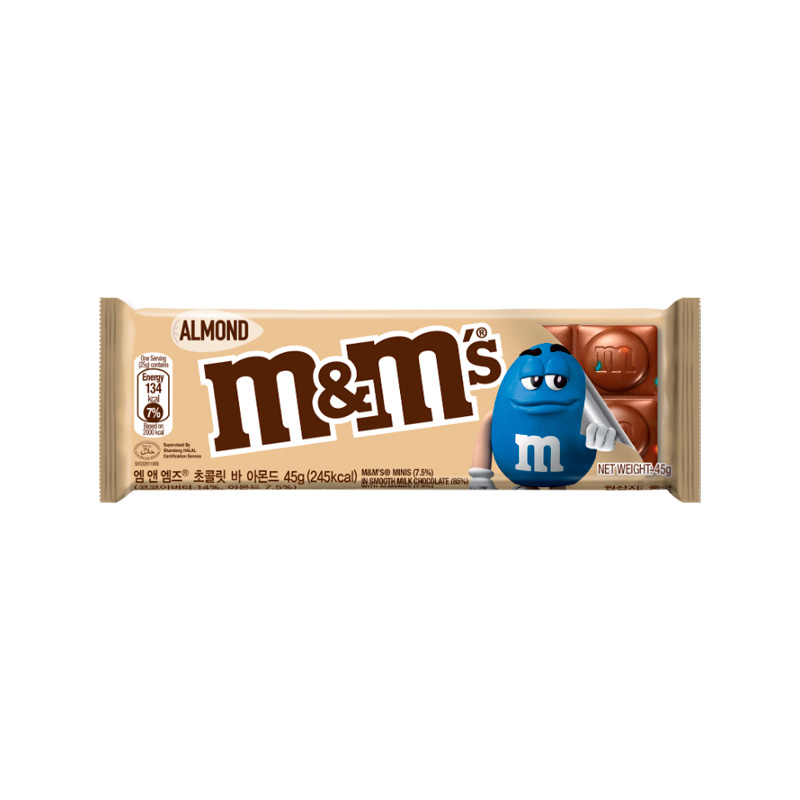 MARS M&M's Chocolate Bar Almond 45g x 144