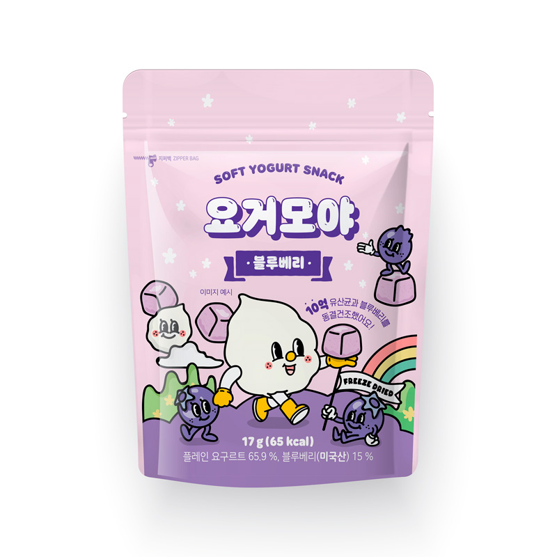 YOGUMOYA Soft Yogurt Cube Snack Blueberry 17g x 100