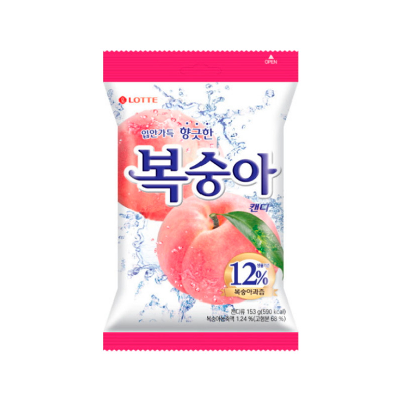 LOTTE Peach Candy 153g x 20