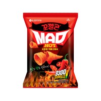 LOTTE Cone Shaped Corn Snack Mad Hot Chili Pepper Paste Roasted 67g x 16