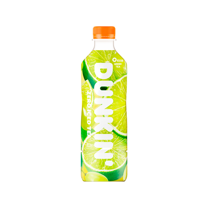 DUNKIN Zero Iced Tea Shine & Lime 500ml x 24