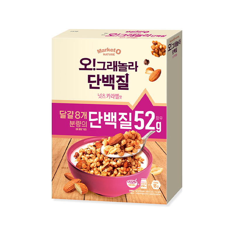 ORION Oh! Granola Protein Nuts Caramel 275g x 6