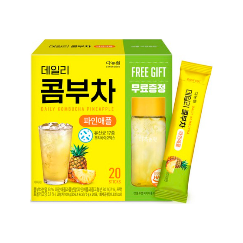 DANONGWON Daily KombuCha Pineapple(Free gift) 5g x 20p x 12