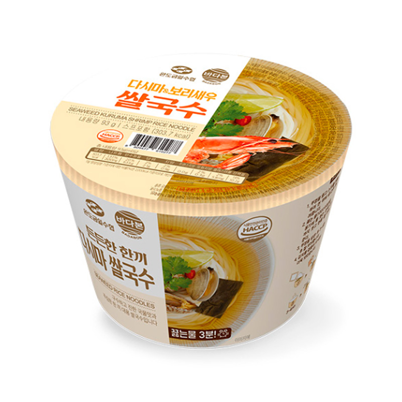 BADABON Kelp Kuruma Shrimp Rice Noodle 93g x 24