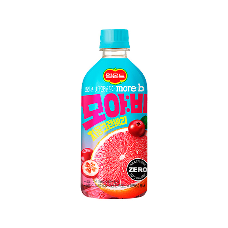 LOTTE CHILSUNG Delmonte Moreb Grapefruit Cranberry Zero 500ml x 24