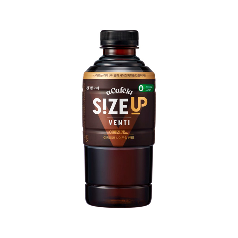 BINGGRAE Acafela Size Up Venti Americano 600ml x 24