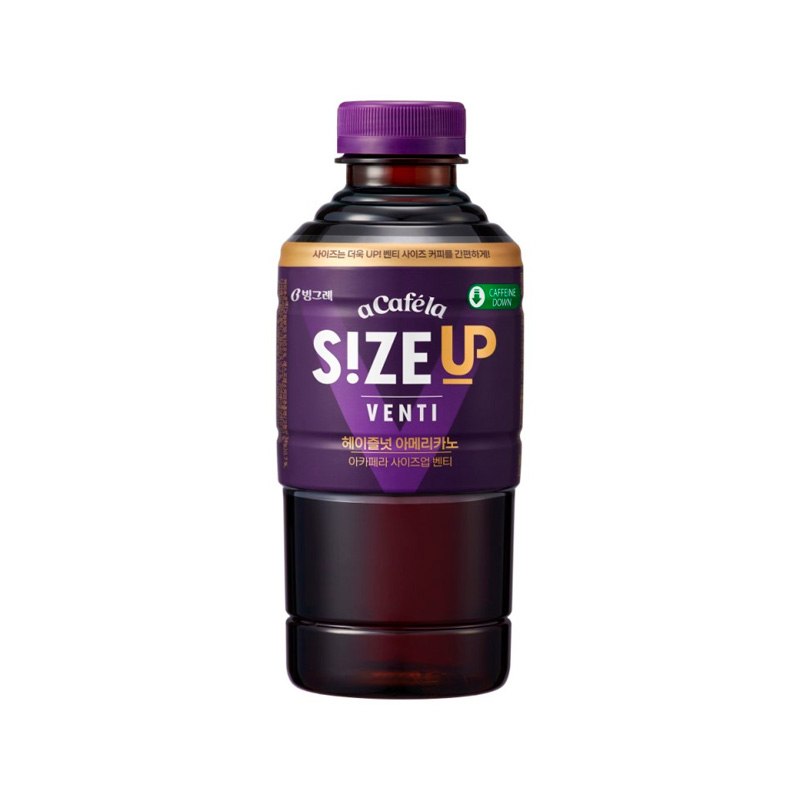 BINGGRAE Acafela Size Up Venti Hazelnut Americano 600ml x 24