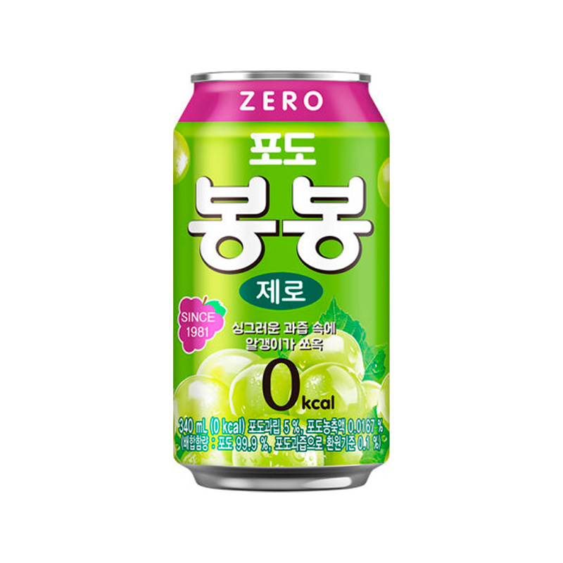 HTB Bongbong White Grape Juice Zero 340ml x 24