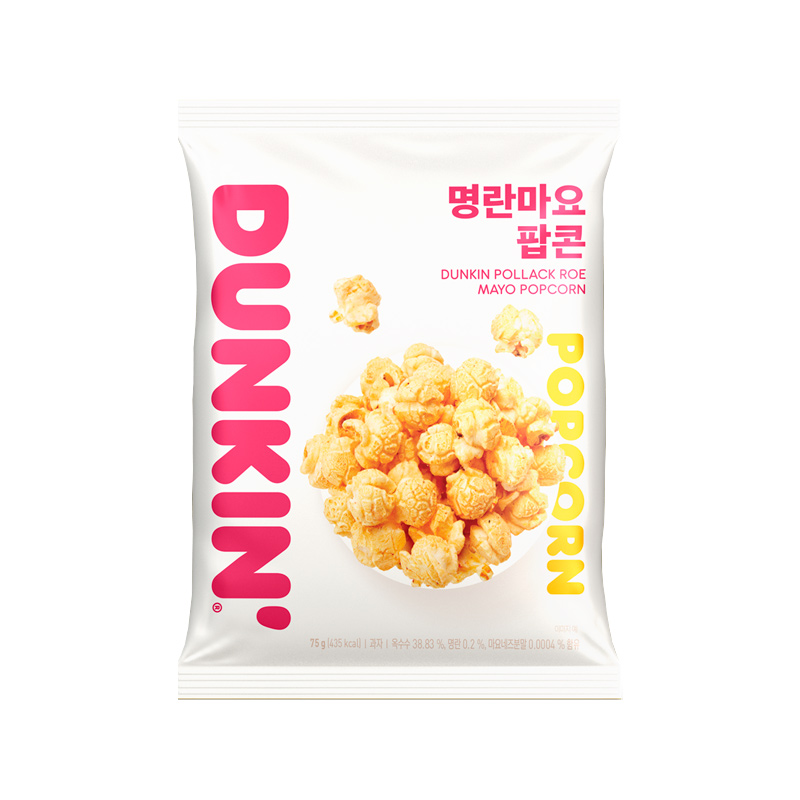 DUNKIN Pollack Roe Mayo Popcorn 75g x 20