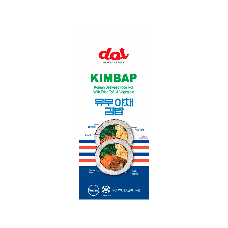 DOT Fried Tofu & Vegetable Kimbap (V)(F) 230g x 36