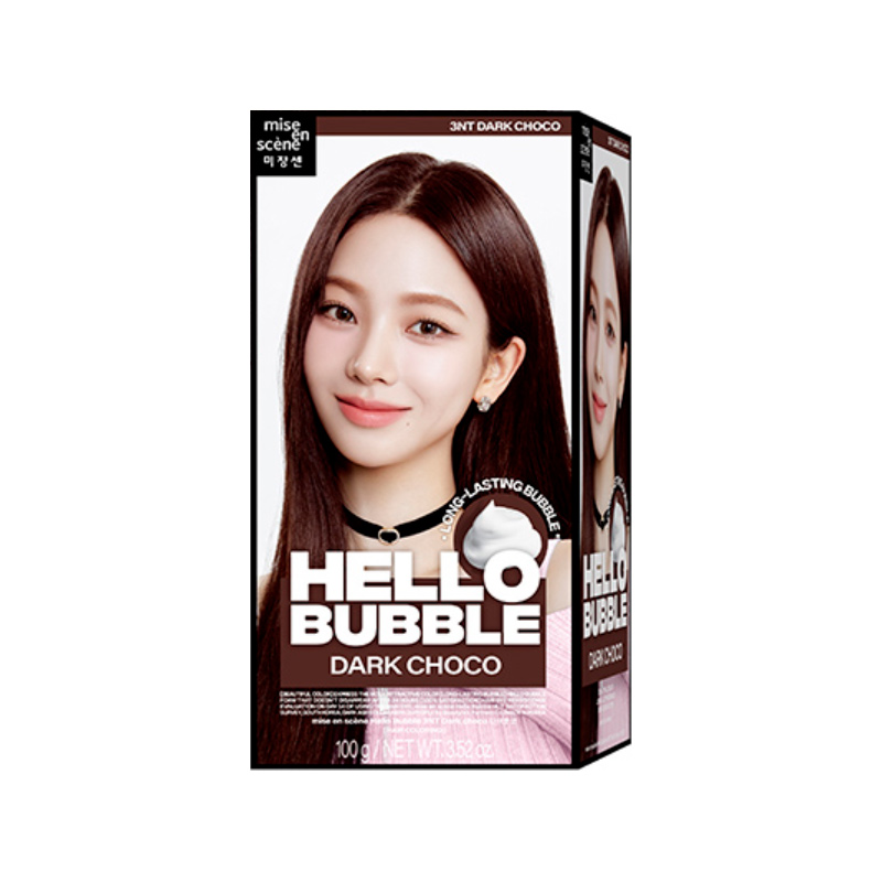 AMOREPACIFIC Mise-en-scene New Hello Bubble 3NT Dark Choco 100g x 8