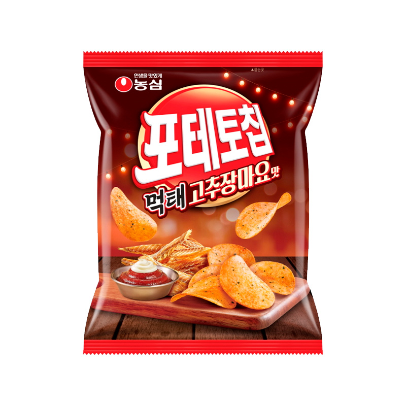 NONGSHIM Potato Chip Dried Pollack Gochujang Mayo Flavor 50g x 16