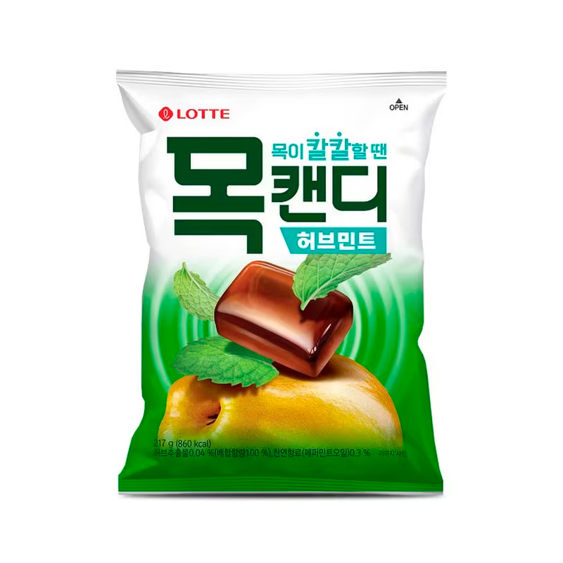 LOTTE Throat Candy Herb Mint 217g x 6