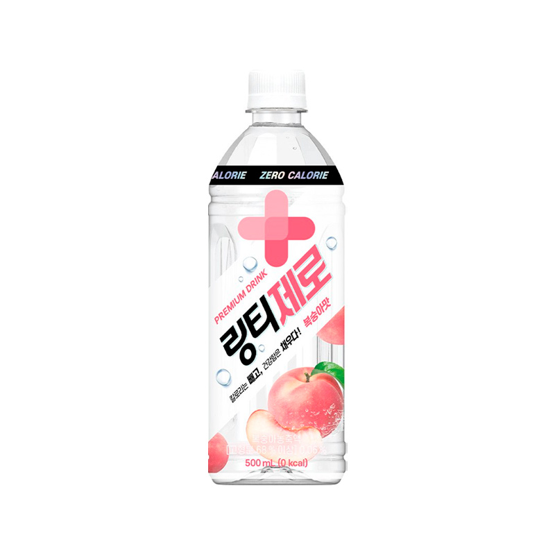 LINGTEA Zero Peach 500ml x 24